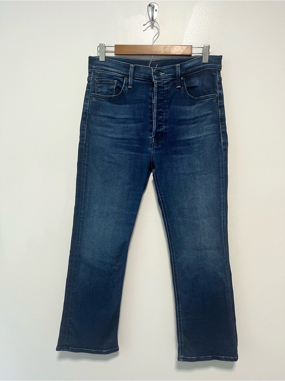 Mother Lil Mother Lil Tripper Ankle Homecoming High Blue Jeans 30 - Picture 2 of 13